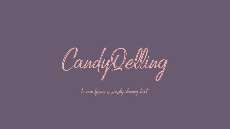 CandyQelling Font