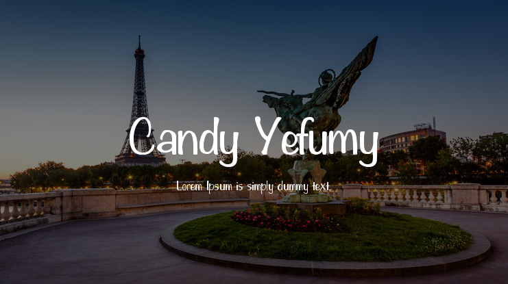 Candy Yefumy Font