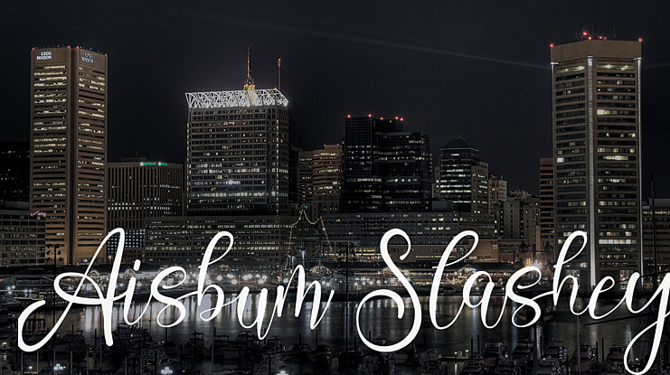 Aisbum Slashey Font