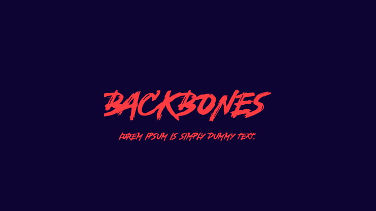 Backbones Font