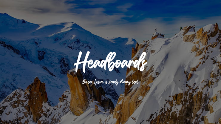 Headboards Font