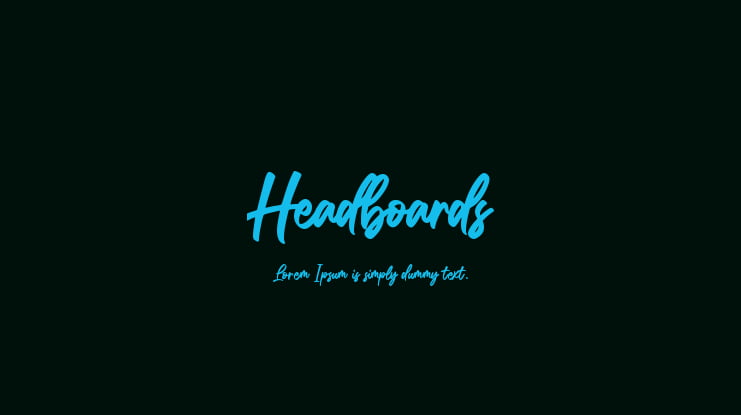 Headboards Font