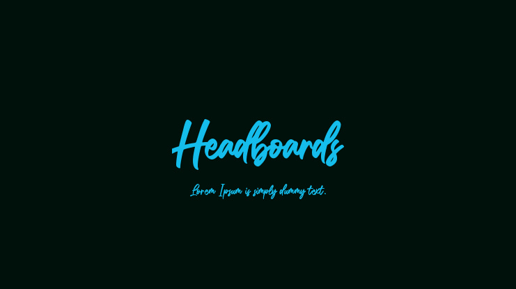 Headboards Font