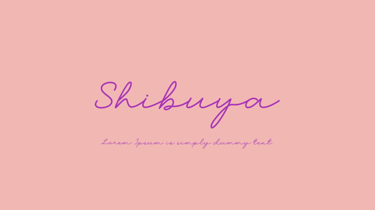 Shibuya Font