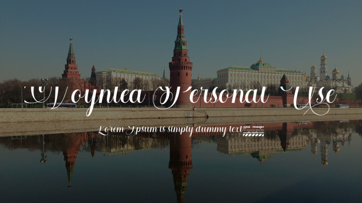 Voyntea Personal Use Font