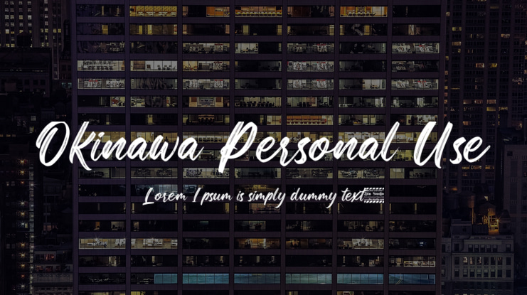 Okinawa Personal Use Font