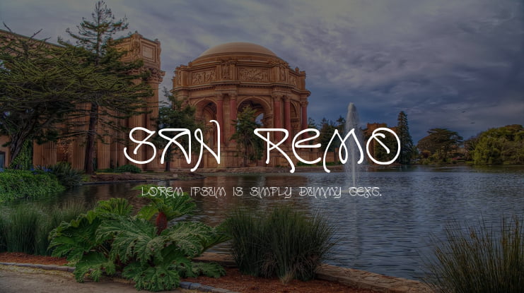 San Remo Font Family