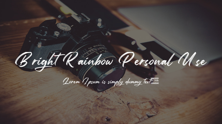 Bright Rainbow Personal Use Font