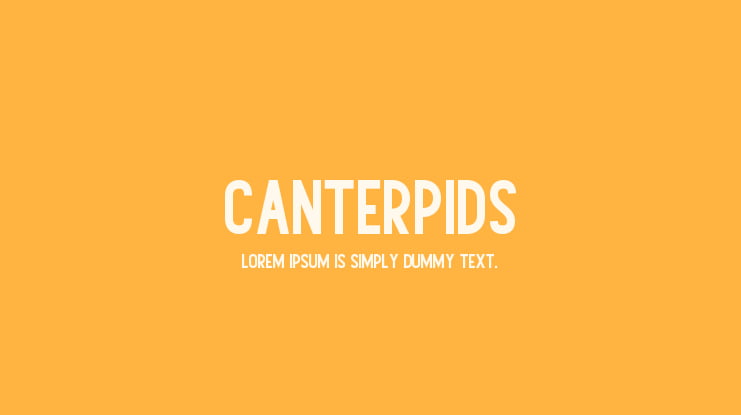 Canterpids Font