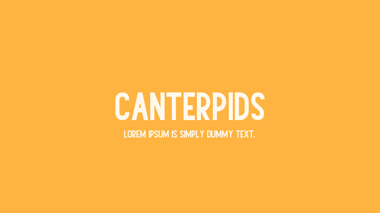 Canterpids Font