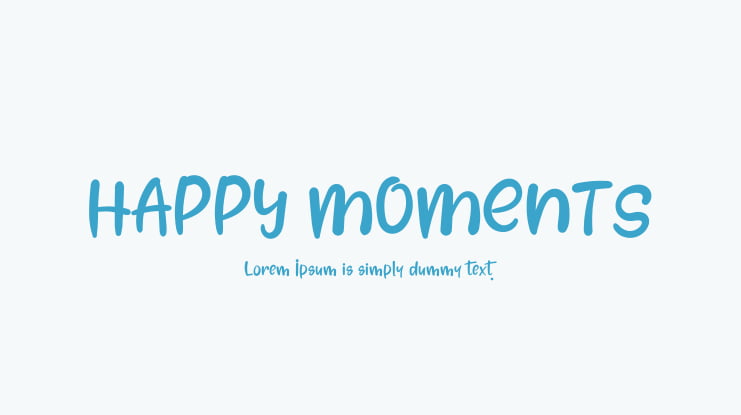 HAPPY MOMENTS Font
