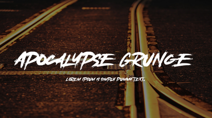 Apocalypse Grunge Font