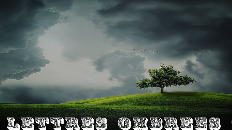 Lettres ombr Font Family