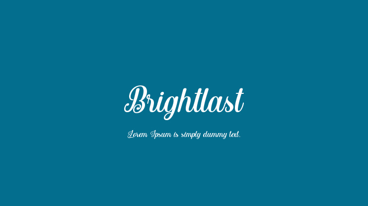 Brightlast Font