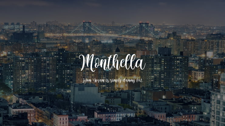 Monthella Font