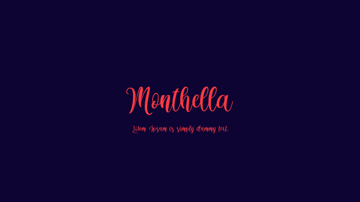 Monthella Font
