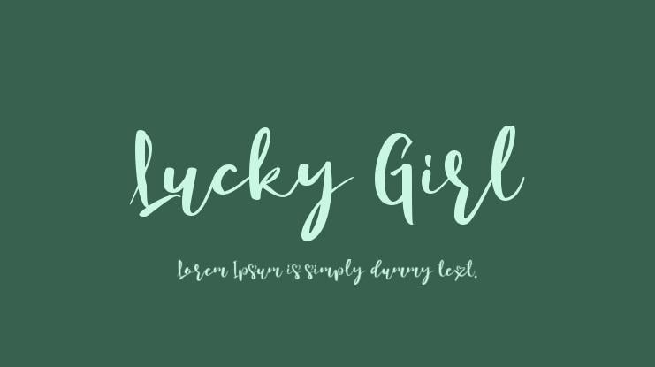 Lucky Girl Font