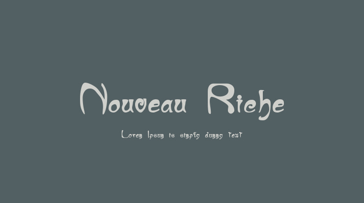 Nouveau Riche Font
