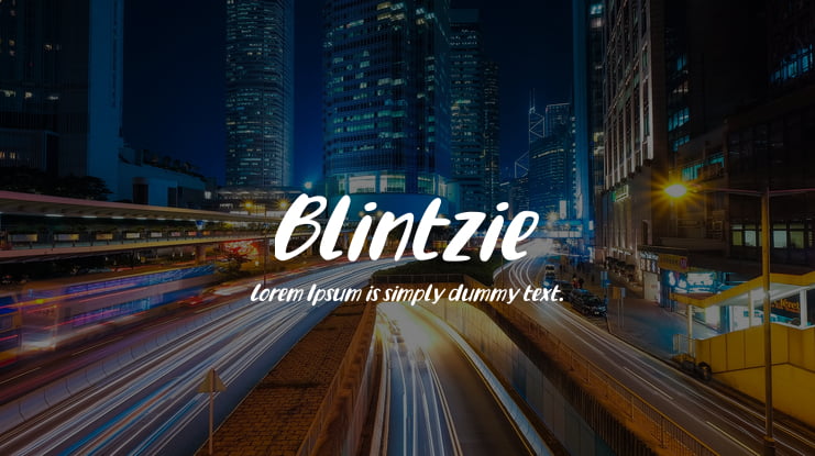 Blintzie Font