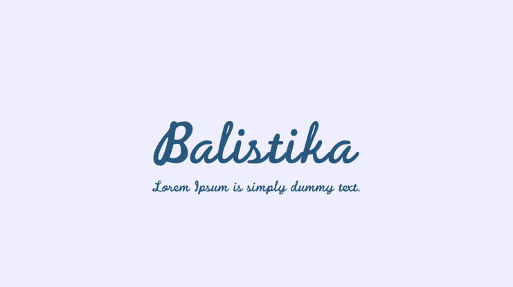 Balistika Font
