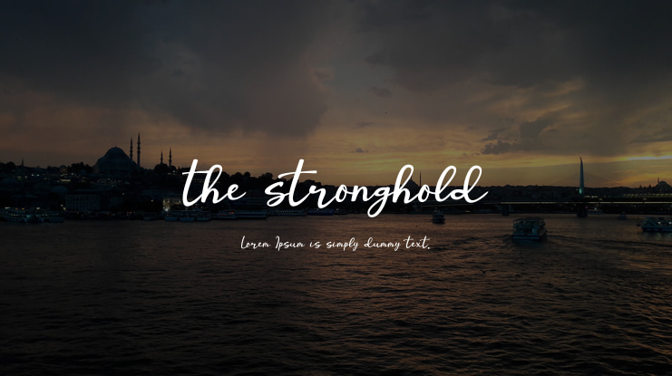 the stronghold Font