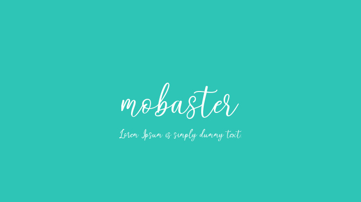 mobaster Font