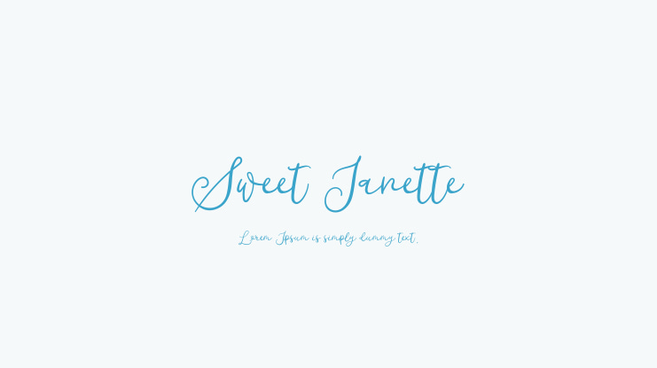 Sweet Janette Font