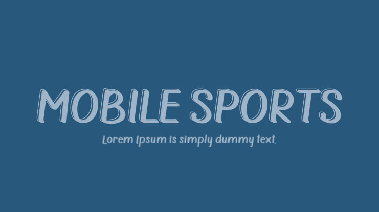 MOBILE SPORTS Font