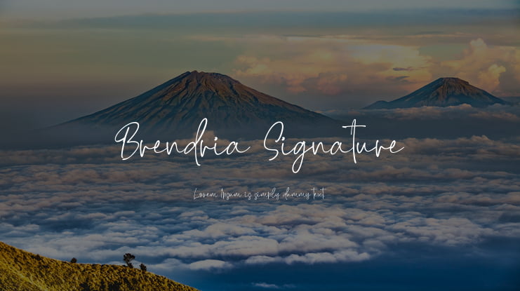 Brendria Signature Font
