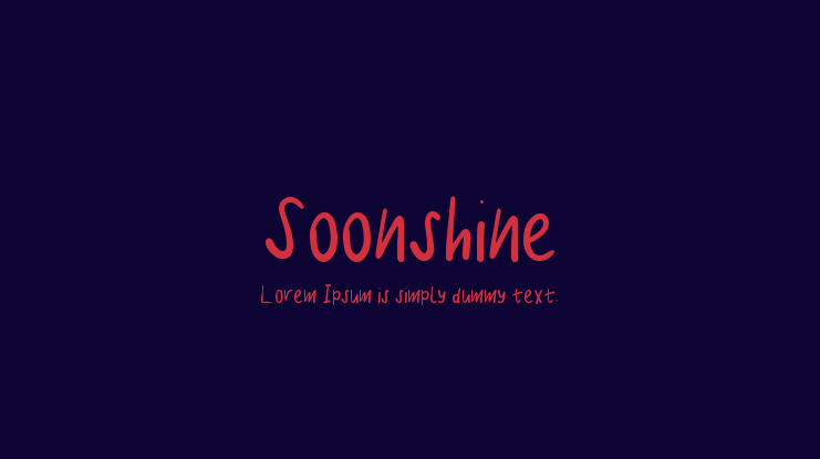 Soonshine Font