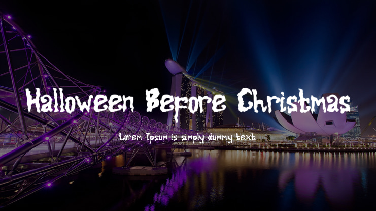 Halloween Before Christmas Font