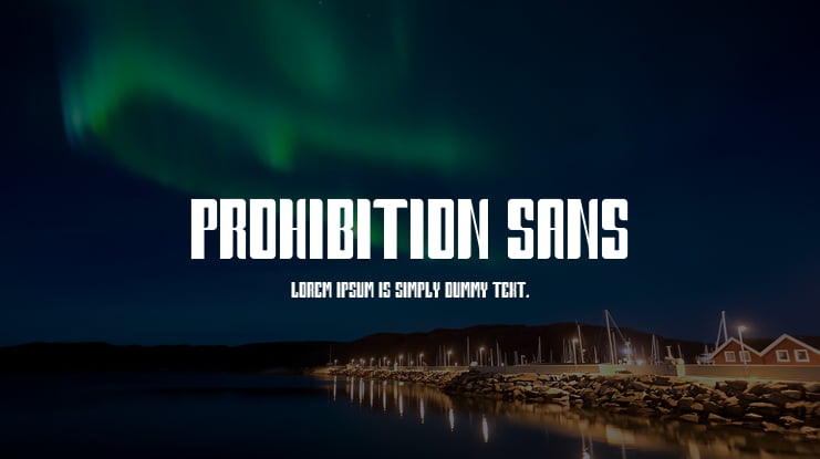 Prohibition Sans Font