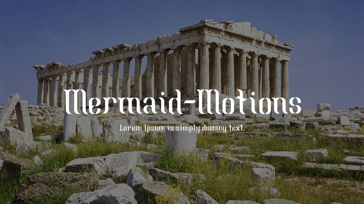 Mermaid-Motions Font