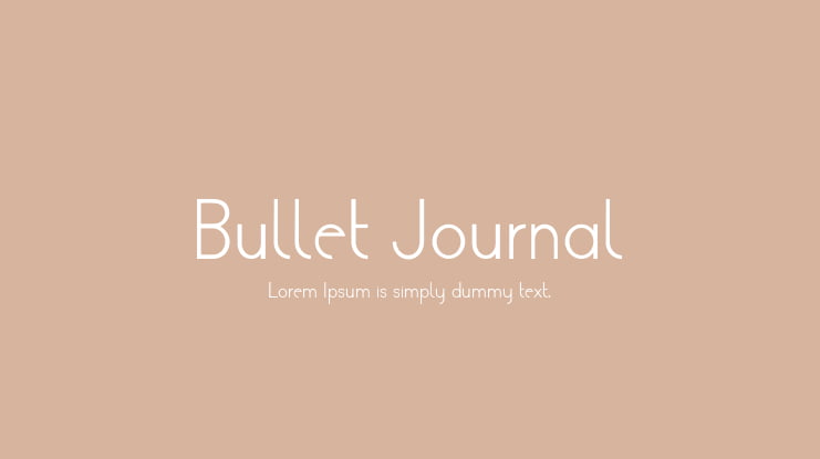 Bullet Journal Font
