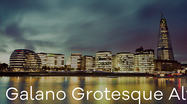 Galano Grotesque Alt Font Family