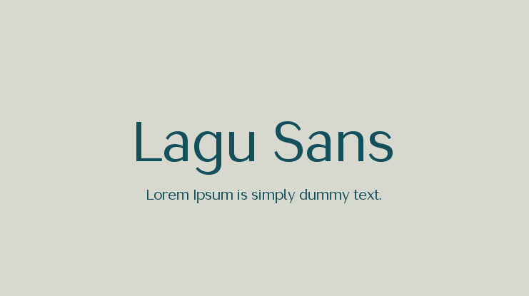 Lagu Sans Font Family