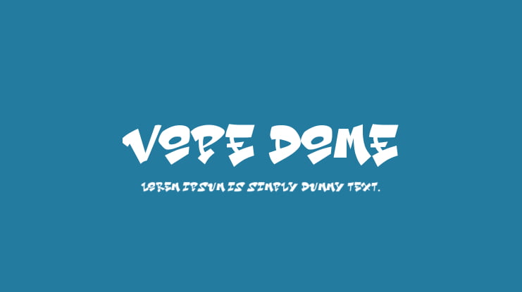 Vope Dome Font