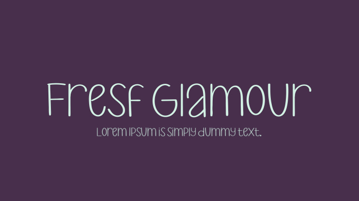 Fresf Glamour Font