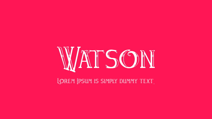 Watson Font