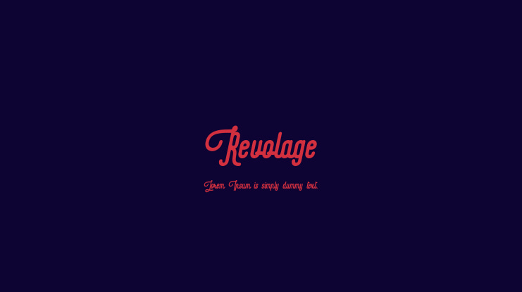 Revolage Font Family