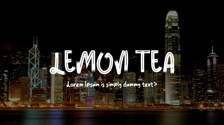 LEMON TEA Font
