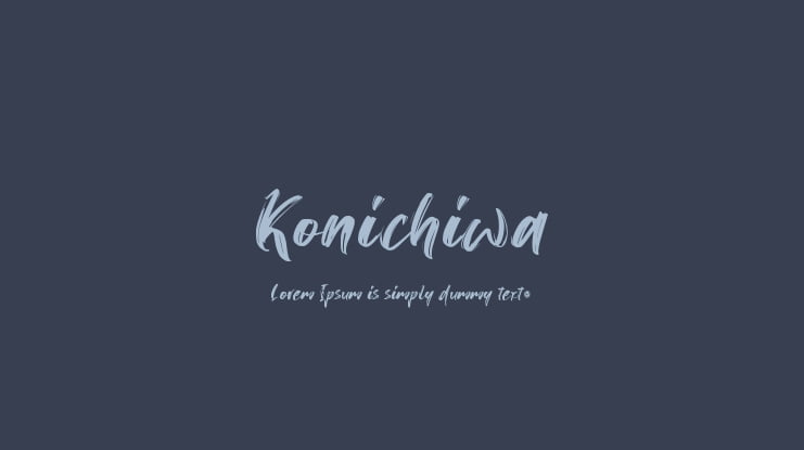 Konichiwa Font