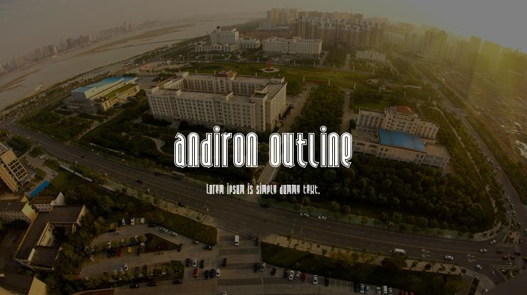 Andiron Outline Font
