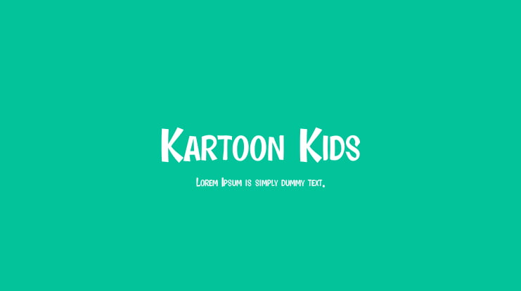 Kartoon Kids Font