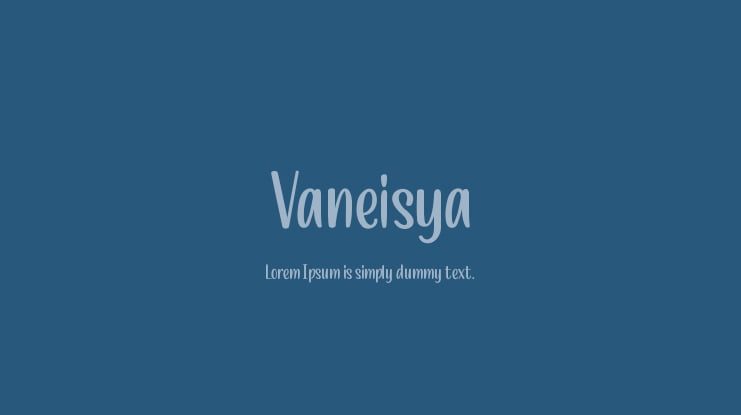 Vaneisya Font