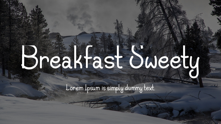 Breakfast Sweety Font