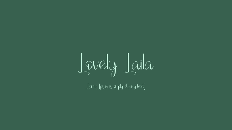 Lovely Laila Font
