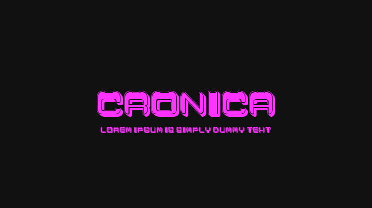 Cronica Font Family