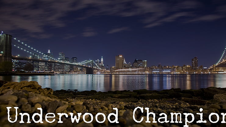 Underwood Champion Font