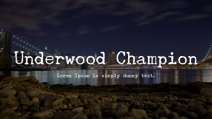 Underwood Champion Font